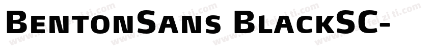 BentonSans BlackSC字体转换